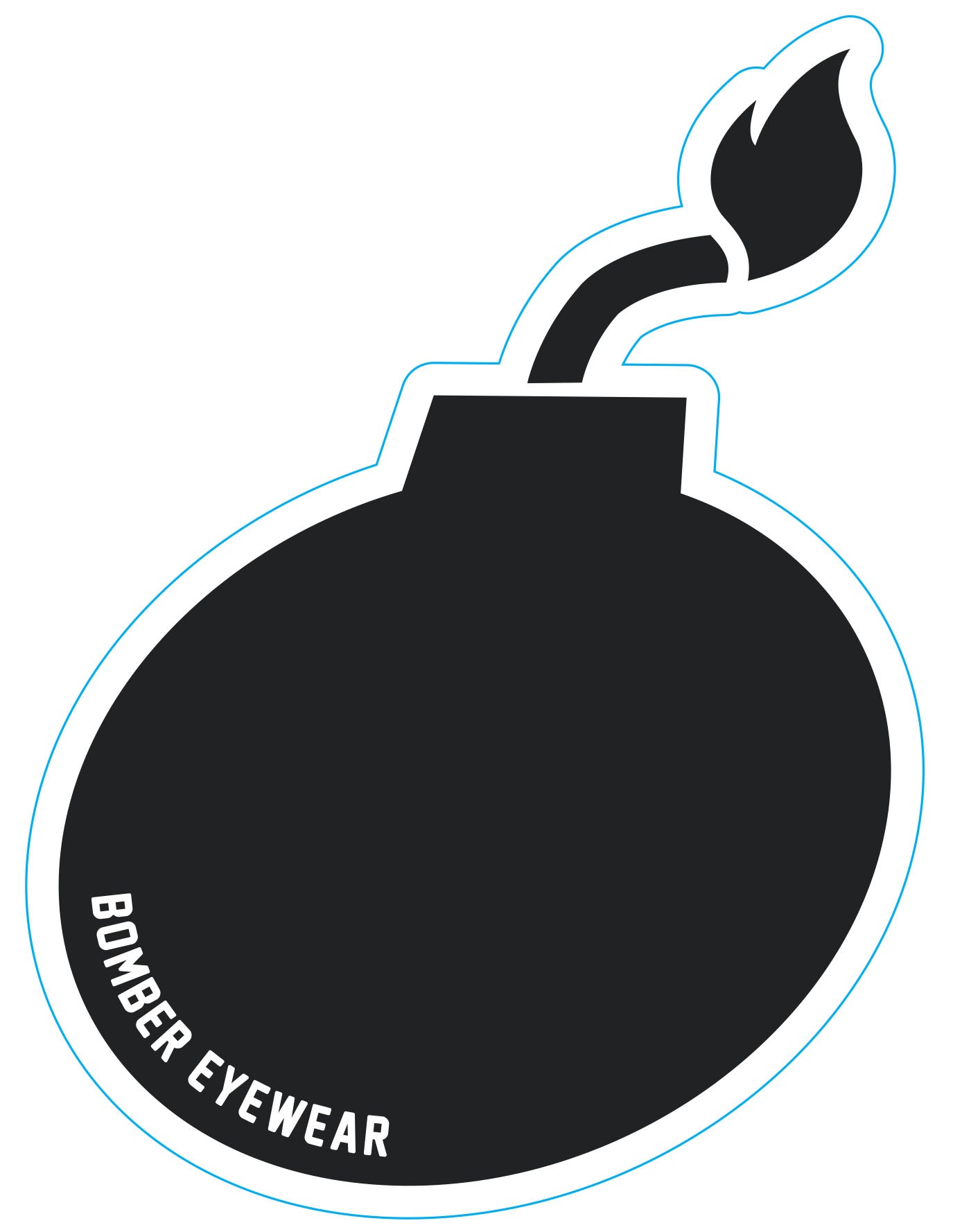 Decal Black Bomb Sticker