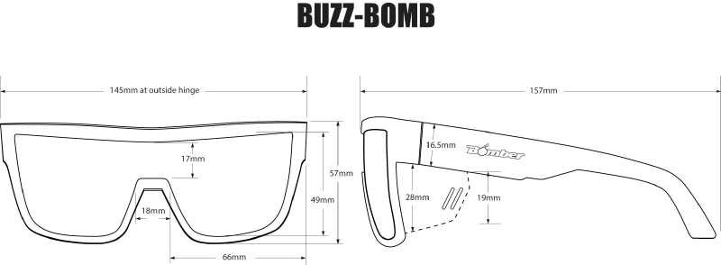 BUZZ Bomb Safety - Silver Mirror Crystal 9