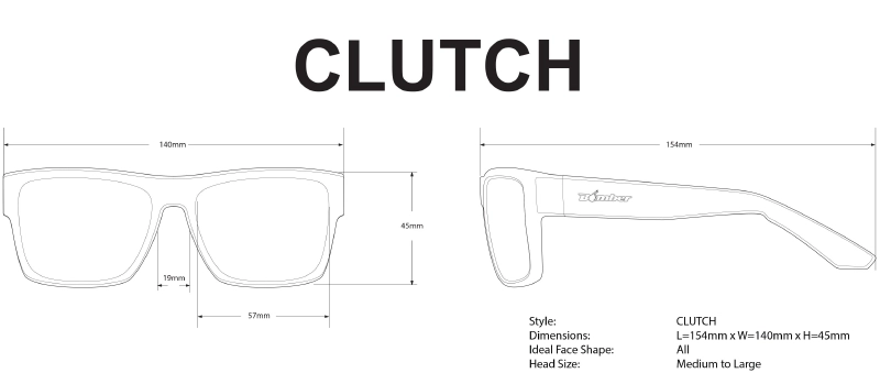 CLUTCH Safety - Bifocals Smoke 8